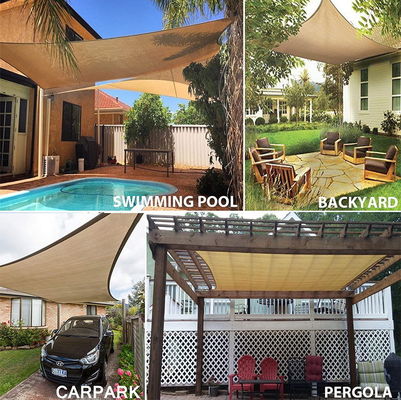 त्रिभुज छाया सेल यूवी संरक्षण धूप छांव पाल