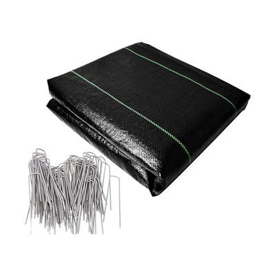 100% पॉलीप्रोपाइलीन खरपतवार नियंत्रण चटाई प्लास्टिक मल्च परत प्रतिरोधी पहनें: